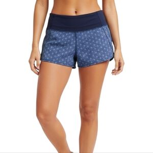 Lululemon Run Speed Shorts Sashiko Star Inkwell Ghost Inkwell Print Size 6